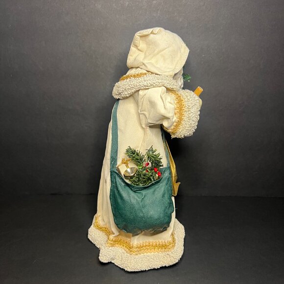 Vintage Midwest Imp. Decorative Hooded Santa Claus Christmas Tree Topper 9.75" - Picture 7 of 10